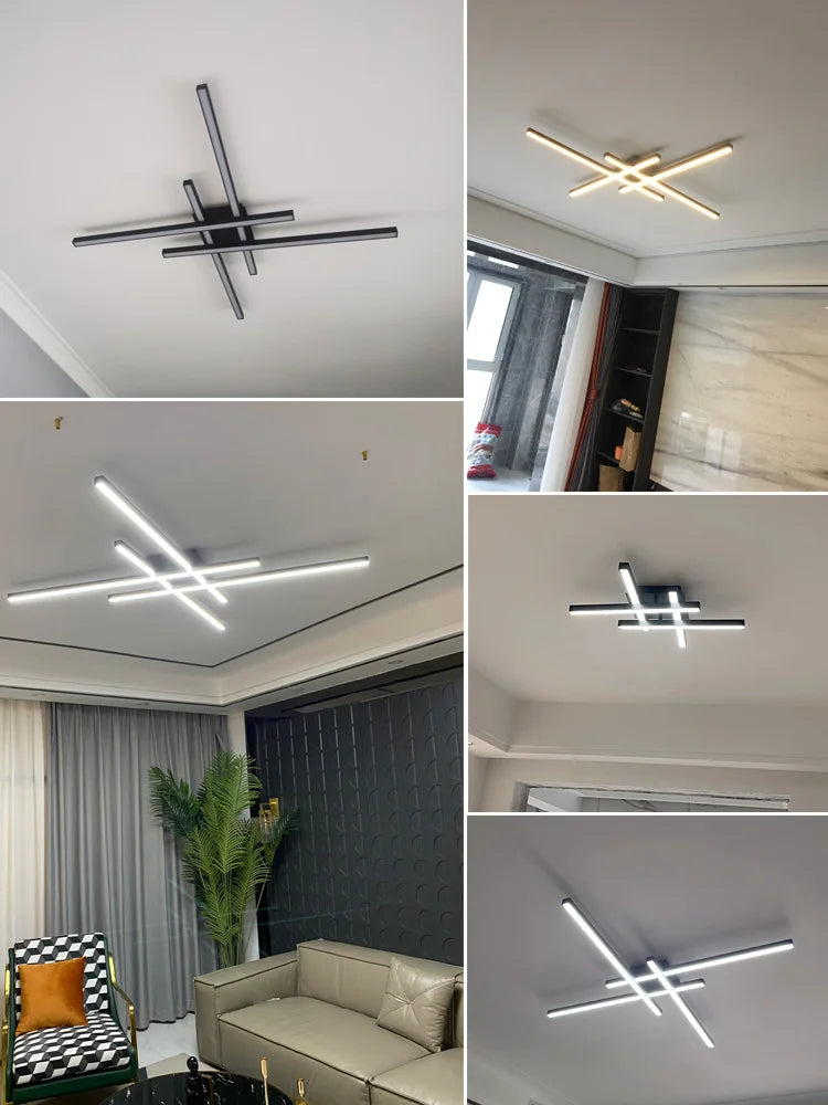 Ceiling light simple modern bedroom  atmosphere duplex villa hall Nordic lamps minimalist living room