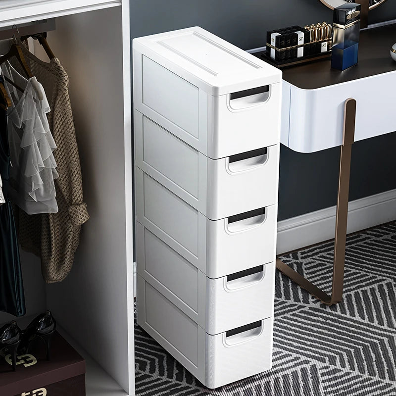 20/30cm Slim Gap Storage Cabinet, Drawer Storage for Bathroom and Kitchen, Compact Storage