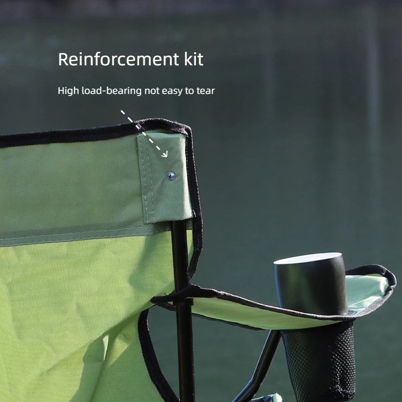Portable armchair, outdoor folding chair, backrest chair, camping chair, fishing chair, beach chair