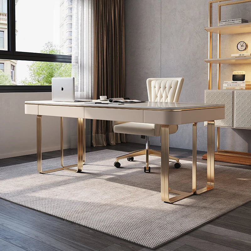 High Italy Modern Office Desk Accent Designer Luxury Quality Interior Offic Desk Computer Boss