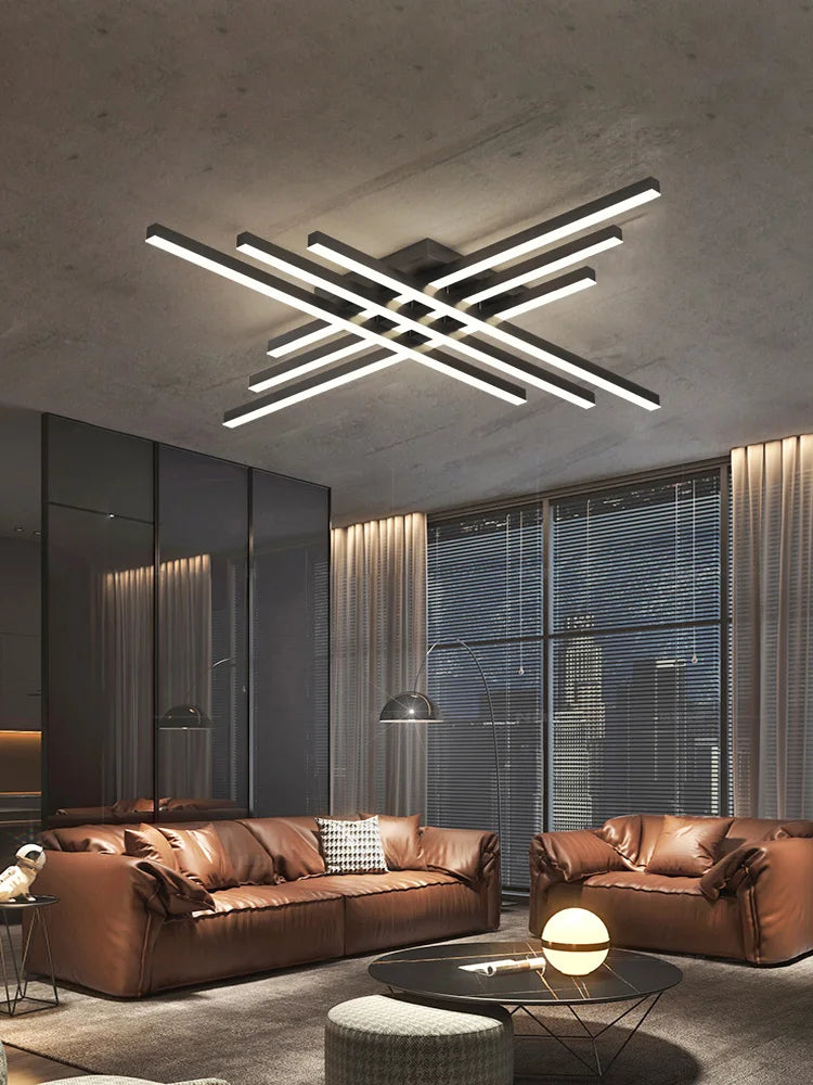 Ceiling light simple modern bedroom  atmosphere duplex villa hall Nordic lamps minimalist living room