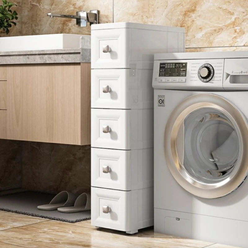 20/30cm Slim Gap Storage Cabinet, Drawer Storage for Bathroom and Kitchen, Compact Storage