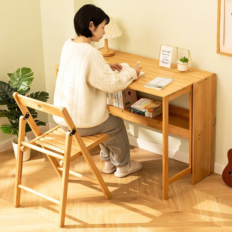 Folding desk computer desk dormitory flat bedroom retractable