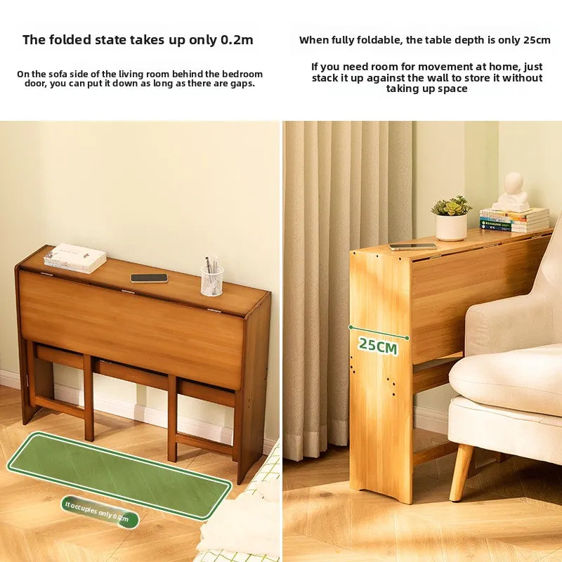 Folding desk computer desk dormitory flat bedroom retractable