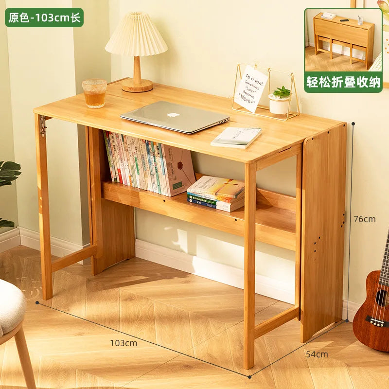 Folding desk computer desk dormitory flat bedroom retractable