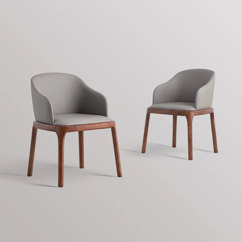Nordic Solid Wood Chair Dining Household High-end Book Retro Dining Chair Combination Single