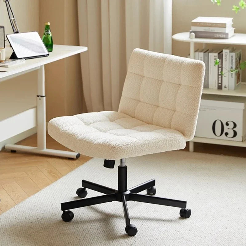 Relaxing Chair With A Backrest Rocking Lift Velvet Bedroom Cream Wind Dressing Chair Vanity
