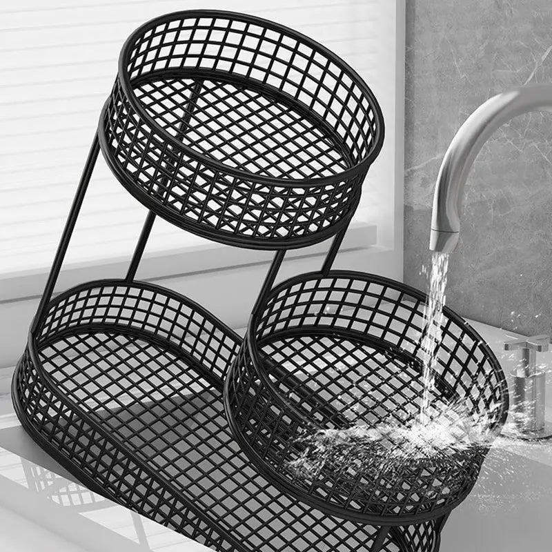 Fruit and Vegetable Storage Box Cosmetics Storage Rack Desktop Storage Rack Wrought Iron