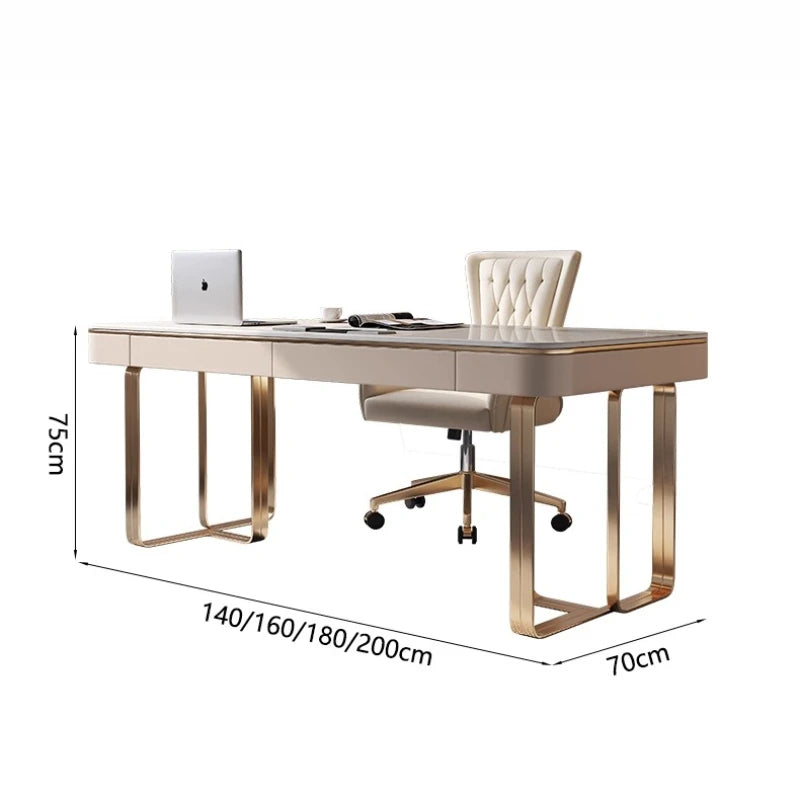 High Italy Modern Office Desk Accent Designer Luxury Quality Interior Offic Desk Computer Boss