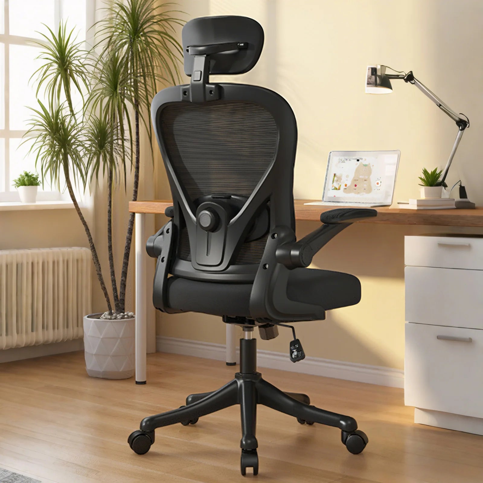 Ergonomic Chair Office Study And Meeting Artificial Mechanics Chair