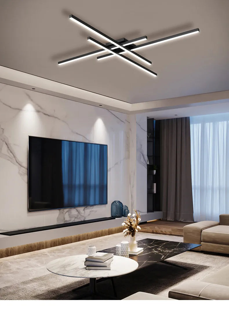 Ceiling light simple modern bedroom  atmosphere duplex villa hall Nordic lamps minimalist living room