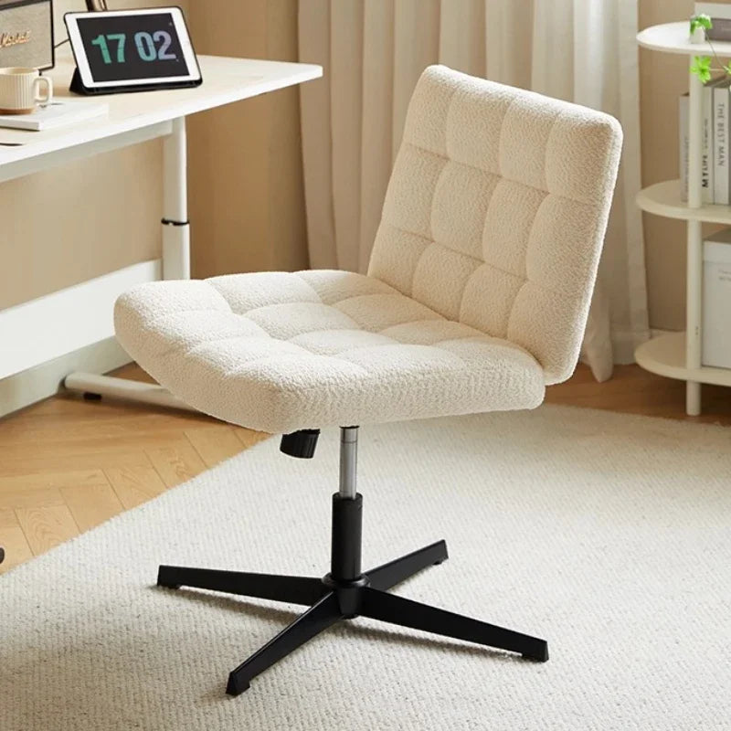Relaxing Chair With A Backrest Rocking Lift Velvet Bedroom Cream Wind Dressing Chair Vanity