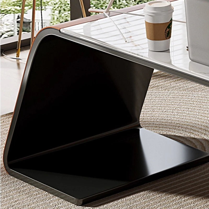 Light Luxury Italy Designer Office Desk Rock Plate Modern Consult Medical Offic Desk Minimalist High