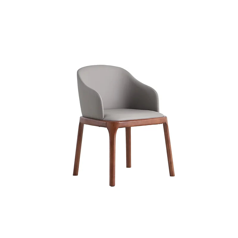 Nordic Solid Wood Chair Dining Household High-end Book Retro Dining Chair Combination Single