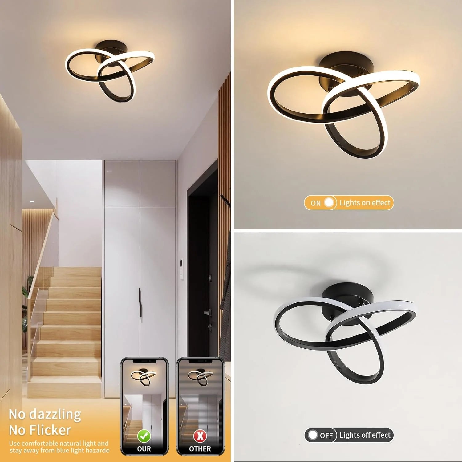 LED Ceiling Light Modern Aisle Ceiling Lamp Indoor Hallway Lighting Small Surface Mounted Fixtures